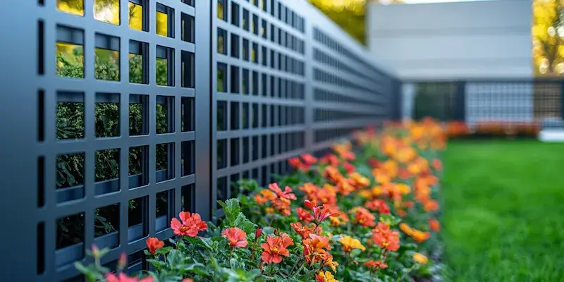 Modern Zaun aus Polen