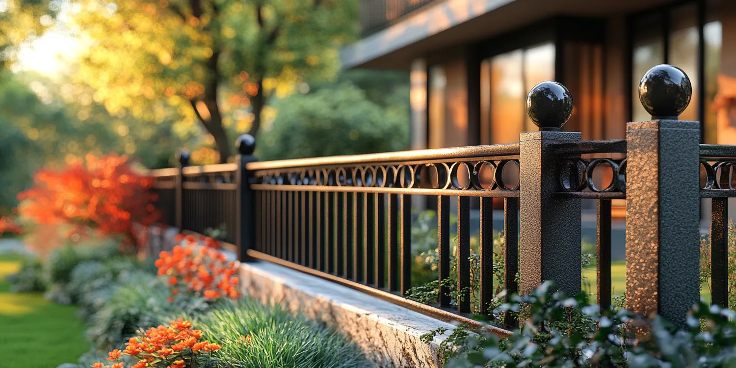 Polnische Metallzaune