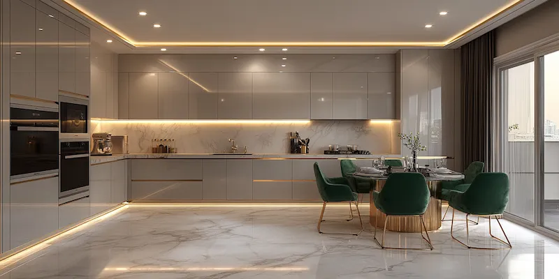 Czerwone meble kuchenne jakie ściany?